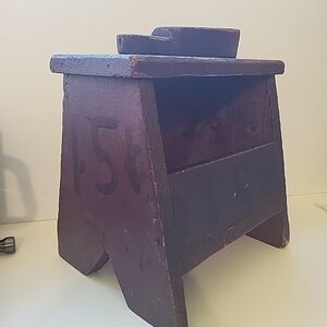 Grandpa's Primitive Antique Shoe Shine Stool